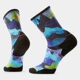Trail Run Summit Sector Print Crew Socks