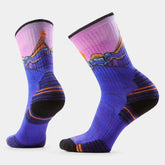 Women’s Hike Mountain Sunrise Print Crew Socks