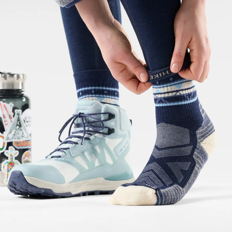 Women's Hike Zig Zag Valley Mid Crew Socks