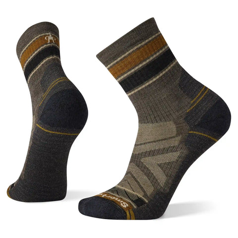 Hike Striped Mid Crew Socks