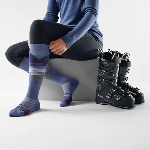 Women's Ski Pattern Over The Calf Socks