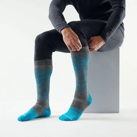Snowboard Iguchi Pattern Over The Calf Socks