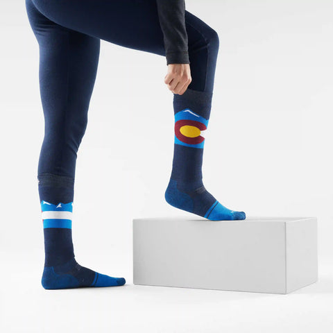 Snowboard Colorado Over The Calf Socks