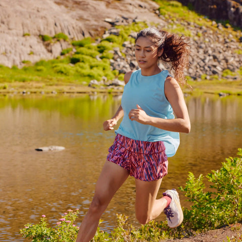Women's Active Mesh High Neck Tank