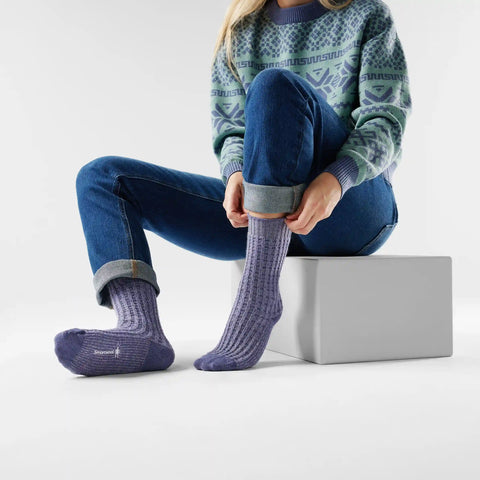 Women's Everyday Cozy Waffle Press Crew Socks