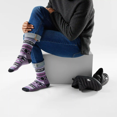 Everyday Cozy Cabin Games Crew Socks