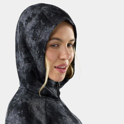 Women's Classic Thermal Merino Base Layer 1/2 Zip Hoodie