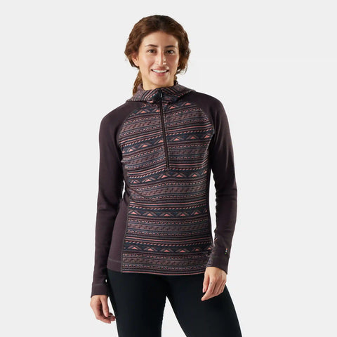 Women's Classic Thermal Merino Base Layer 1/2 Zip Hoodie