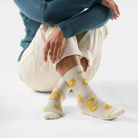 Women's Everyday Floral Crew Socks