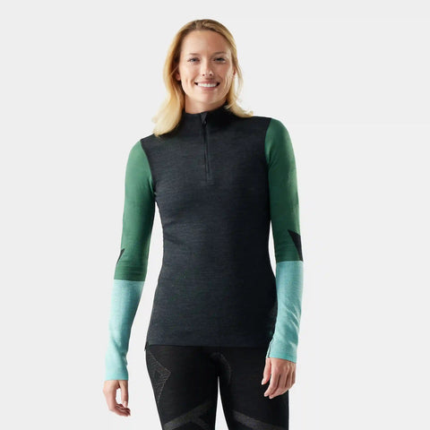 Women's Intraknit™ Thermal Merino Base Layer Colorblock 1/4 Zip