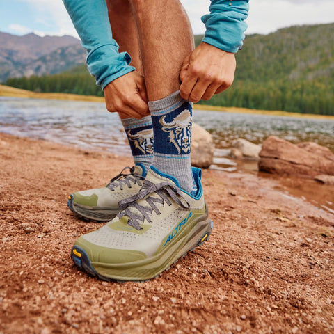 Hike Bison Crew Socks