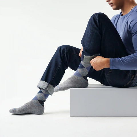 Everyday Diamond Jim Argyle Crew Socks