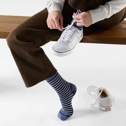 Women's Everyday Pin Stripe Crew Socks