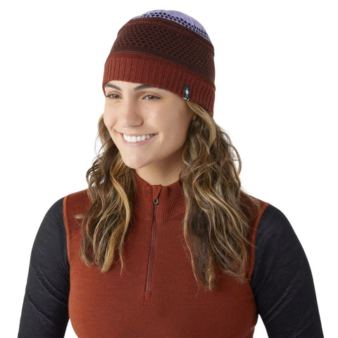 Popcorn Cable Reversible Beanie